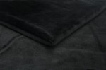 Minky Feste Ebene Stoff Schwarz