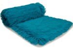 Minky Haar Shaggy Kunstpelz 45 mm Türkis