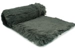 Minky Haar Shaggy Kunstpelz 45 mm Graphit