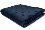 Minky Strickwaren Knochen Navy blau