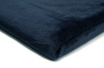 Minky Plüsch Glatt Zweiseitig Marineblau