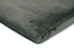 Minky Plüsch Glatt Zweiseitig Graphit