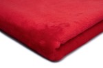 Minky Plüsch Glatt Zweiseitig Rot