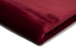 Minky Plüsch Glatt Zweiseitig Bordeauxrot