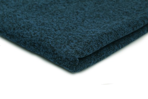 dzianina swetrówka ocieplana w kolorze ciemny niebieski