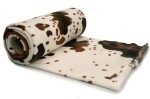 Printed Polar Fleece Brown cow