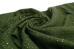 Musselin mit goldenen Punkten, Waldgrün