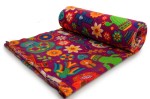 Printed Fleece DTY, Dia de Muertos, Amaranth