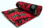 Printed Fleece DTY, Monster Truck, Red