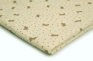 Musselin mit Aufdruck, Bowknot