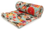 Printed Fleece DTY, French bulldogs, Red