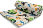 Printed Fleece DTY, Parrots, Green