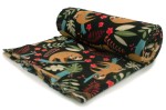 Printed Fleece DTY, Sloths, Black