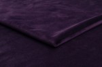 Minky Feste Ebene Stoff Dunkelviolett