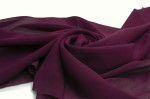 Chiffon glatt Aubergine