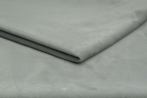 dzianina minky gładki w  kolorze jasny szary