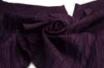 Taft zerdrücken Stoff Aubergine