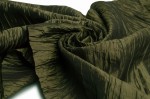 Taft zerdrücken Stoff Olive