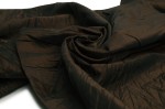 Taft zerdrücken Stoff Dunkelbraun