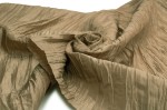 Taft zerdrücken Stoff Beige