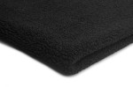 Minky Sherpa Lamm Boucle Schwarz