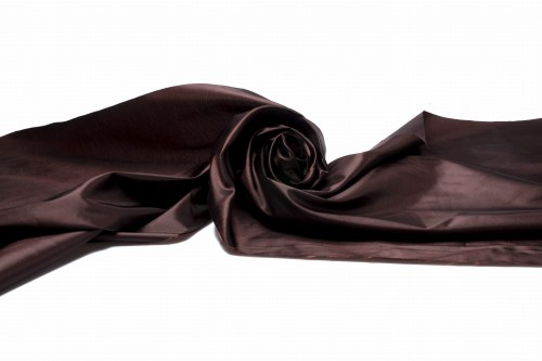 tkanina tafta gładka w kolorze ciemny brąz