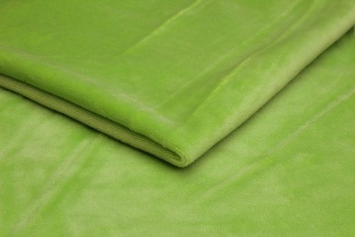 dzianina minky gładki w  kolorze seledyn