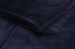 Minky Feste Ebene Stoff Marineblau