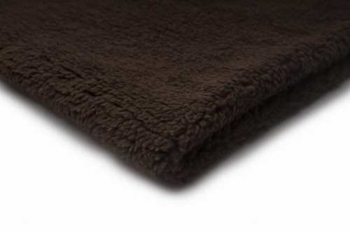 dzianina minky baranek kolor ciemny brąz