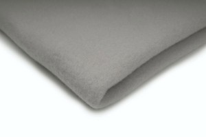 Fleece-Strickwaren 410 g/m² Hellgrau