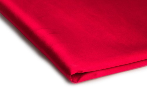 tkanina satyna cienka z lycra w kolorze czerwony
