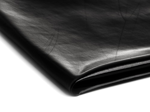 Lama Imitacja skóry naturalnej w kolorze czarny połysk