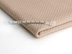 Gesteppt Gestrickt Stoff Kleine Schecks Beige