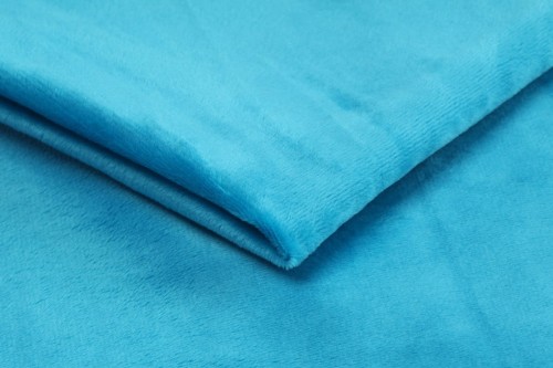 dzianina minky gładki w  kolorze turkus