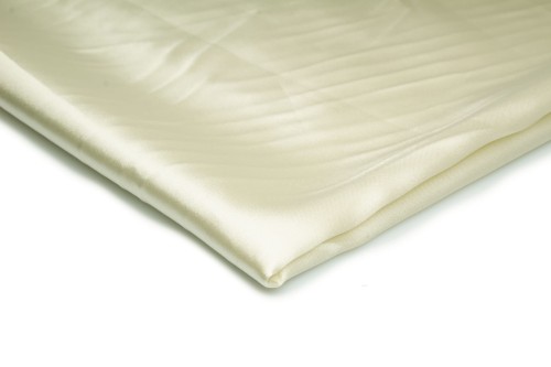 tkanina satyna gładka atłas w kolorze wanilia